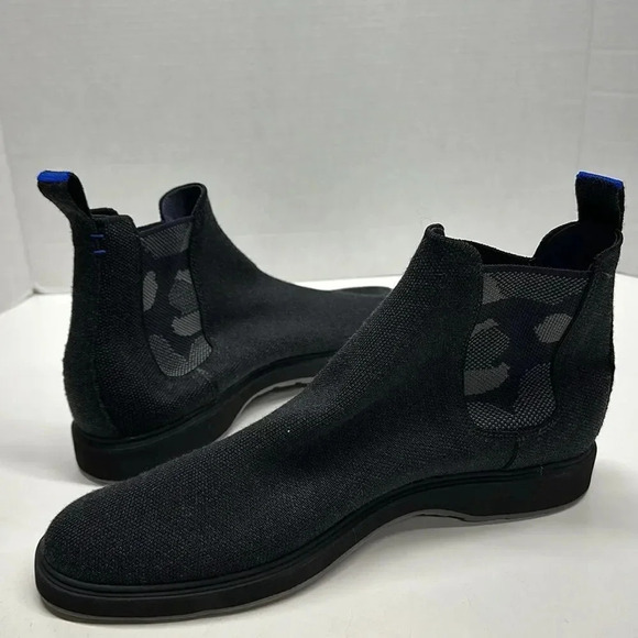 Rothys The Merino Chelsea Boots Camouflage Camo Black Gray New Mens Size 12.5 main image 7